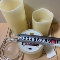 ろうそく　揺れる　ランプ　ライト　リラックス　3点セットの画像