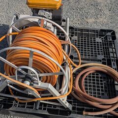 鹿児島発　ロビン（初田）セット動噴FS302A ＋アルミホースリール、ホース約50Mの画像