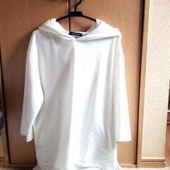 [サイズL]メンズ　七分袖パーカーの画像