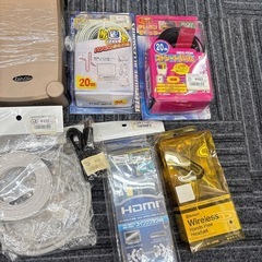 め☆1344 HDMIケーブル　外付けHDD　モジュラーコード　その他いろいろ　まとめ売りの画像