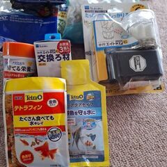 メダカ　金魚　水槽2つと飼育に必要な全ての品の画像