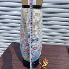 中古 盆提灯 仏具 お盆 ゴールド 仏壇 置き提灯 回転 お盆用品 灯篭 燈籠 提灯 回転式 あけぼの 桔梗 撫子 の画像