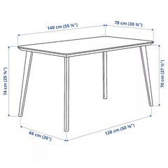 IKEA リーサボー　ダイニングテーブルの画像