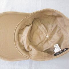 ( M-679 )NIKE ナイキ キャップ 帽子 ベージュ コットン１００％ 頭囲調節可能 L～XLサイズ 中古の画像