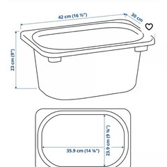 IKEA イケア　トロファスト　収納ボックス　レッド　セットの画像