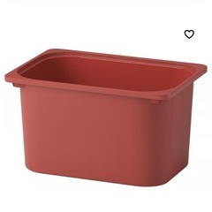 IKEA イケア　トロファスト　収納ボックス　レッド　セットの画像
