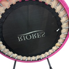 RIORES/リオレス 折りたたみ トランポリン 手すり付き102cm 室内用　静音型の画像