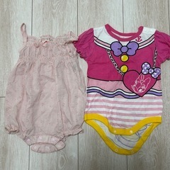 70cm ロンパース ピンク系の画像