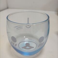 リラックマの顔デザインお茶碗（大・小）とコップ（クリア・クリアブルー）4点セット　250723-1Tの画像