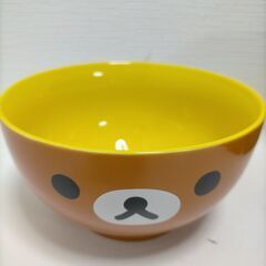 リラックマの顔デザインお茶碗（大・小）とコップ（クリア・クリアブルー）4点セット　250723-1Tの画像