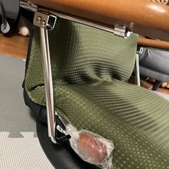 座椅子　リクライニング　緑　グリーン　の画像