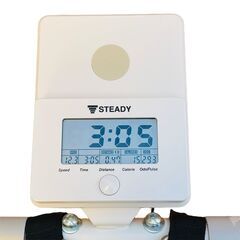 ★フィットネスバイク★STEADY　背もたれ＆バンド付き　家庭用の画像