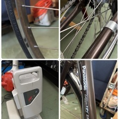 東81〇 電動自転車 Panasonicリチウム vivi DX 26インチ相当 の画像