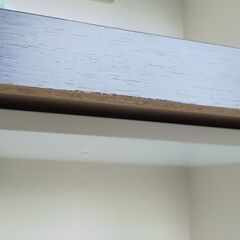 レンジボード 食器棚 幅59cm 奥行き42cm 高さ175.5cm キッチンボード ダークブラウン  2枚扉　2ドアの画像
