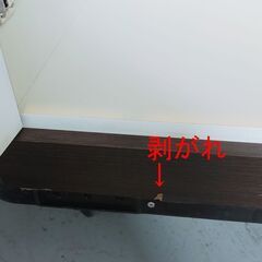 カップボード 食器棚 幅59cm 奥行き42cm 高さ175.5cm キッチンボード ダークブラウン  2枚扉　2ドアの画像
