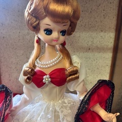 フランス人形　昭和レトロ　ケース付きの画像