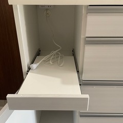 【美品】キッチンカウンター　ホワイトの画像