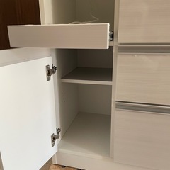 【美品】キッチンカウンター　ホワイトの画像