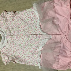 ベビー　夏服　ロンパース　70サイズ　女の子　H&Mオムツカバーパンツまとめ売りの画像
