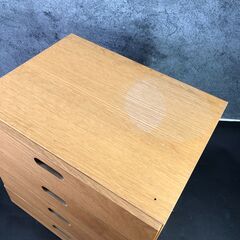 無印良品 MUJI 木製 スタッキングチェスト 4段 引き出し 収納 インテリア 卓上 ② 25g菊Eの画像