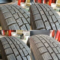 工賃込み 履き潰しに 155/65R14 DUNLOPｽﾀｯﾄﾞﾚｽﾀｲﾔ4本の画像