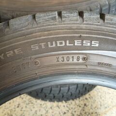 工賃込み 履き潰しに 155/65R14 DUNLOPｽﾀｯﾄﾞﾚｽﾀｲﾔ4本の画像