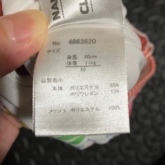 カラフル花柄ベビー水着 80cm
の画像