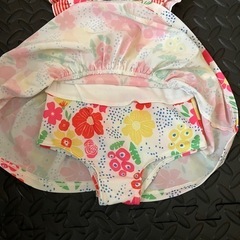 カラフル花柄ベビー水着 80cm
の画像