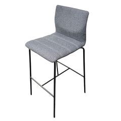 3脚セット okamura オカムラ スイープ ハイチェア 幅450 奥行400 高さ1000 ㎜ 中古 椅子 オフィス 家具 の画像