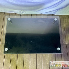 ローテーブル ガラステーブル 折りたたみ式 ガラス天板 長方形  ミニテーブル ホワイトの画像
