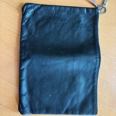 【美品】クラッチバック　黒　BEAMSの画像