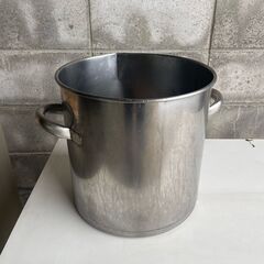 【那須町役場】給食　寸胴鍋　蓋無し　両手鍋【管理番号255】の画像