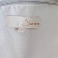 レディースブラウス　L　白の画像
