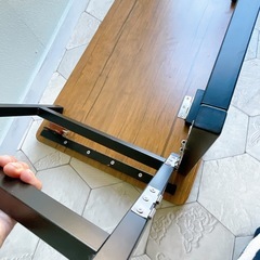 木製　折りたたみ式テーブルの画像