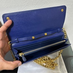【掲載終了】PRADA プラダ1MT290 PORTAFOGLIO TRACOLLA  VITELLO MOVEチェーンウォレット長財布の画像