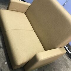 nt250723-002Z メーカー不明 sofa ソファ 茶色系 中古 2人掛け オフィス リビング の画像