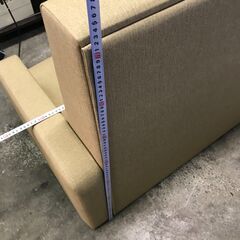 nt250723-002Z メーカー不明 sofa ソファ 茶色系 中古 2人掛け オフィス リビング の画像