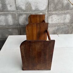 【那須町役場】木製　ブックスタンド 　シェルフ【管理番号257】の画像