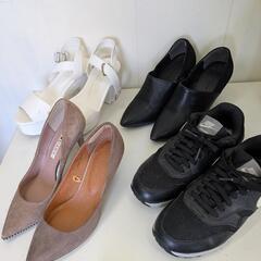 各500円　女性用ファストファッション　シューズ　ナイキ　アディダス　ZARA AZUL などの画像