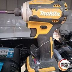 ✨マキタ　中古　TD171DRGX　充電式インパクトドライバ　18V (イエロー)　ﾊﾞｯﾃﾘｰ×2・充電器✨うるま市田場✨の画像