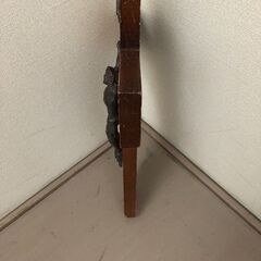 JM20088K) ★大特価★ヨーロッパ雑貨 十字架張付 アンティーク小物/飾り ＜幅：約22cm 高さ：約32cm 奥行：約5cm＞ 中古品【取りに来られる方限定】 の画像