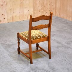 ≪zyt2347ジ≫ 横浜クラシック家具 Daniel/ダニエル ダイニングチェア アームレス/布張り/デスクチェア/アンティーク調/ヴィンテージ家具/中古家具/宮城県仙台市 70718-02の画像