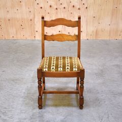≪zyt2347ジ≫ 横浜クラシック家具 Daniel/ダニエル ダイニングチェア アームレス/布張り/デスクチェア/アンティーク調/ヴィンテージ家具/中古家具/宮城県仙台市 70718-02の画像