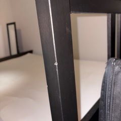 IKEA ヘムネス ダブルベッド 黒の画像