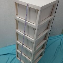 収納ケース　980円　5段　（ 色違いで白もあります）の画像