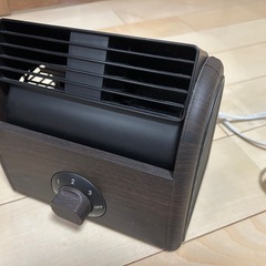 卓上扇風機 おしゃれ 木目調の画像