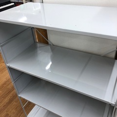 スチールユニットシェルフ　無印良品　4段　グレー【取りに来れる方限定】の画像