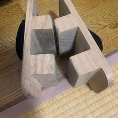男性用　下駄　ビンテージ　白木桐下駄　スクエアタイプ　ユーズド　キズあり の画像
