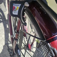 配達可 自転車 ママチャリ カゴ 鍵付き   の画像