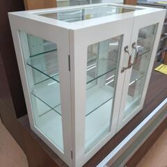 ★限定SALE20%OFF★《尼崎市/リサイクルショップドリーム次屋店》コレクションキャビネット  ホワイト 中古品 ☆尼崎市若王寺☆の画像